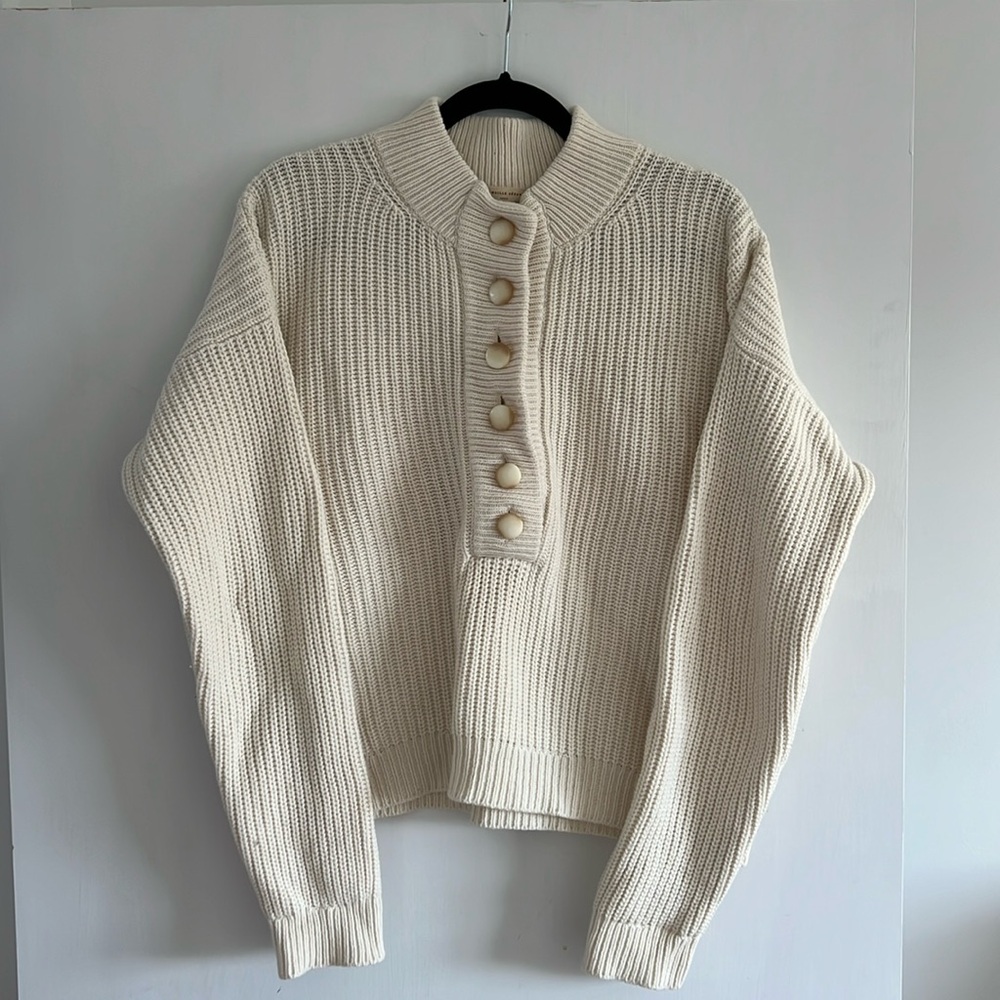 Sezane Lucas Jumper in Ivory | size L
